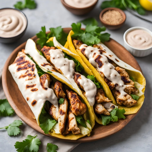 Authentic Middle Eastern Delight: Chicken Shawarma with Tahini Sauce - Green Land Food, LLC