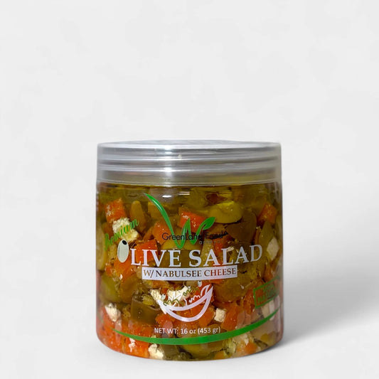 Olive Salad with Nabulsee Cheese