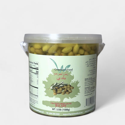 Green Olives Balady - 3.75 Lb - Green Land Food, LLC